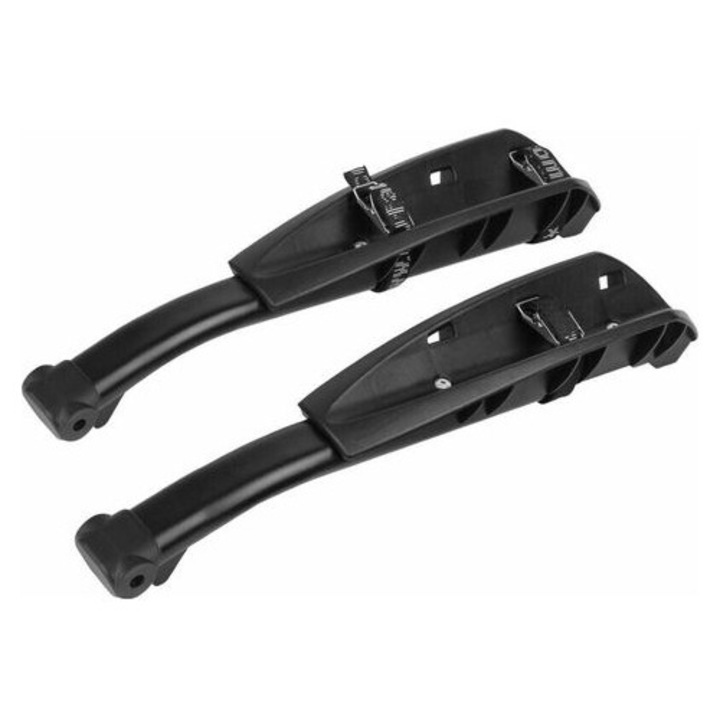 Set 2 sine suport roti extra late pentru biciclete, 37x6x8.5cm, negru, pentru anvelope pana la 3.25 inch