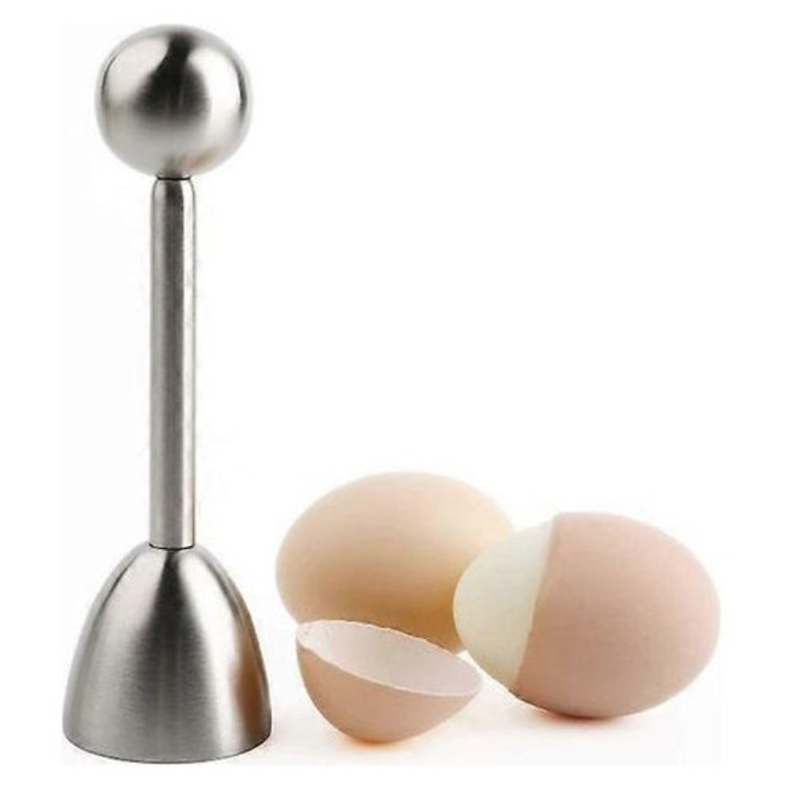 Ouvre-oeuf inox 14,5x4,5cm argintiu