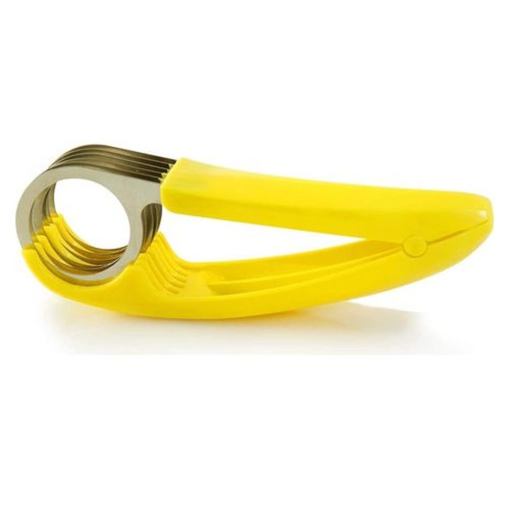 Feliator multifunctional banane si legume, ABS si otel inoxidabil, compact