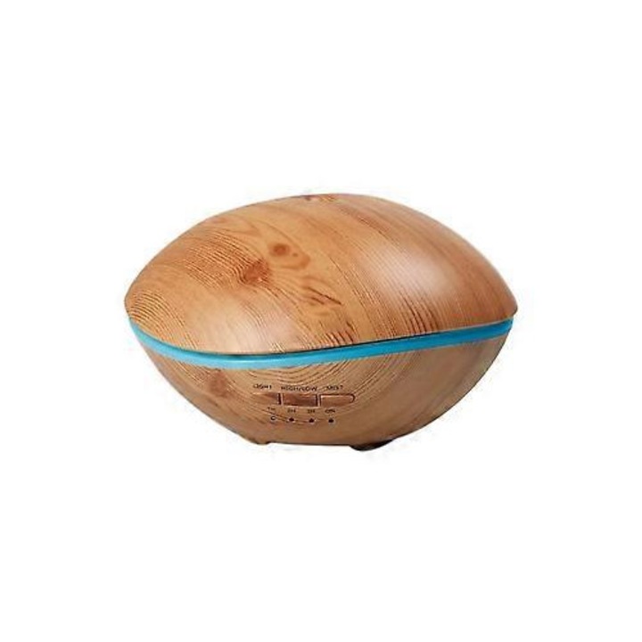 USB mini párásító, 360ml kapacitás, színes fény, fehér, 10x15cm