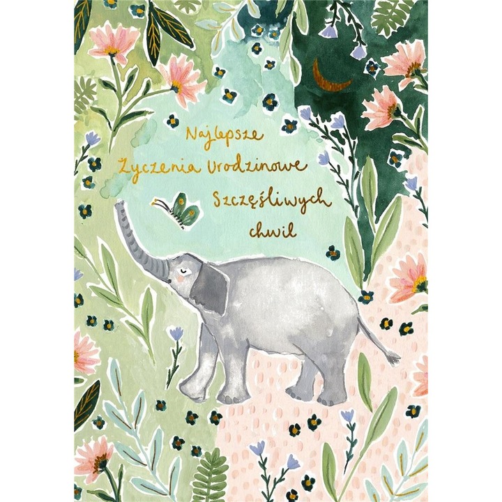 Felicitare AbCard aniversare eleganta cu plic