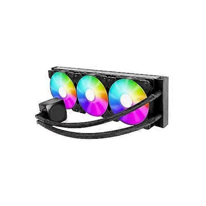 Processzor folyadékhűtő 240mm, RGB, többszínű