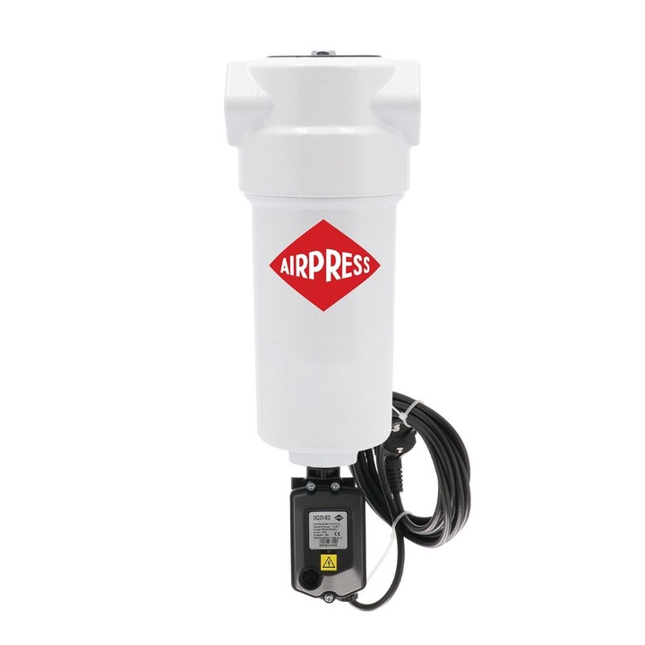 Filtru aer Airpress P F007 1/2", 1300 l/min, 3mm, automat condens, aluminiu