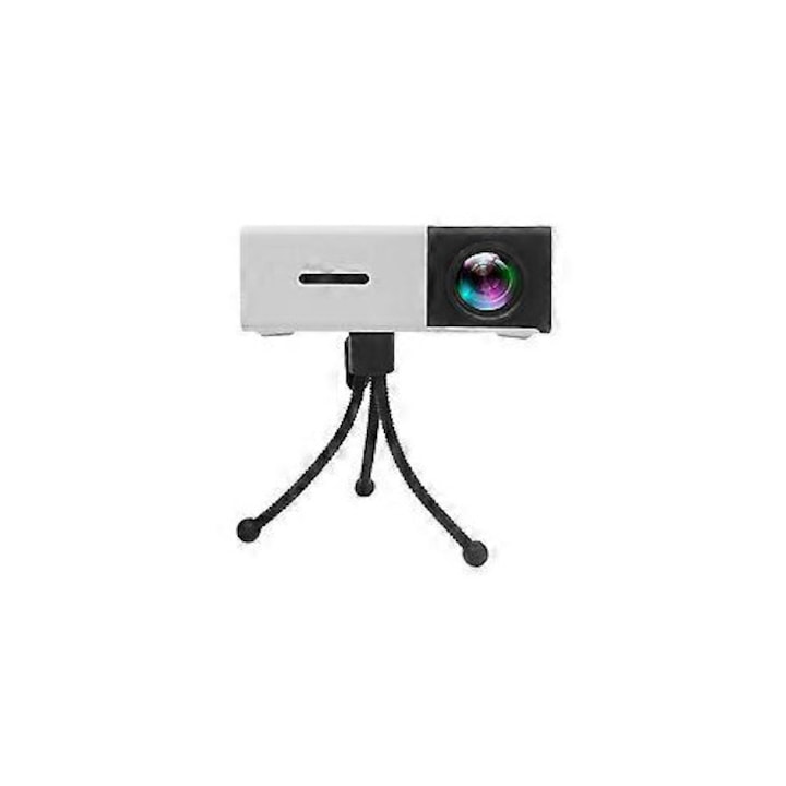 Преносим LED проектор, компактен, HD 1080P, черен, 24-60 инча