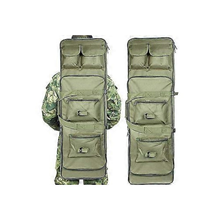 Geanta pescuit multifunctionala, 27x20x13cm, negru camuflaj