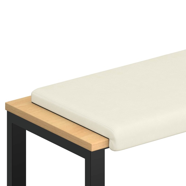 Perna pentru banca cord vidaXL, Crem Adancime 35 cm