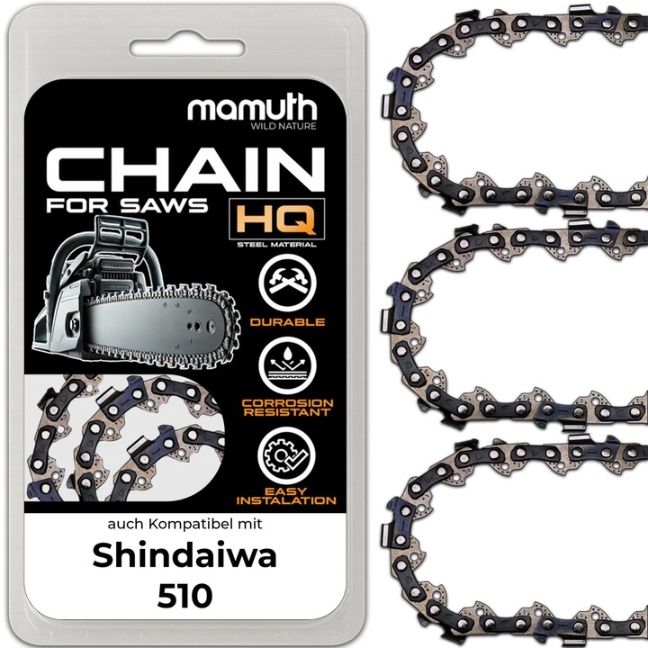 3x láncvezető 45cm 1,5mm 0 "325" 72TG Shindaiwa 510-hez