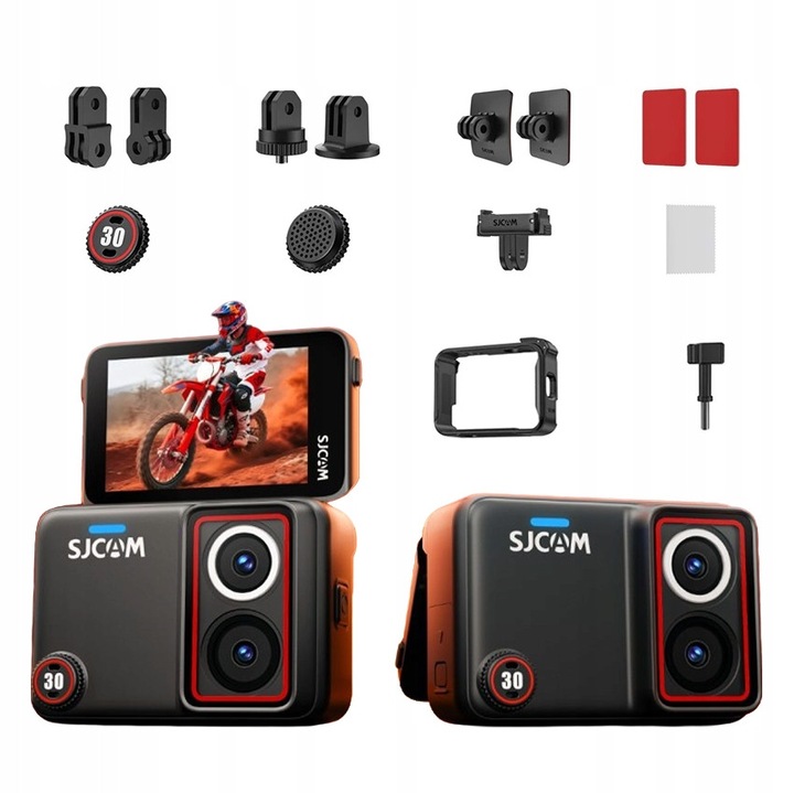 Camera video sport SJCAM SJ30 Dual Lens 8K stabilizare ecran rotativ 2.51" 512GB