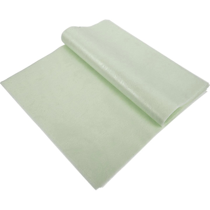 Hartie de ambalat, set 50 foi, verde deschis, 30x30cm, fibre