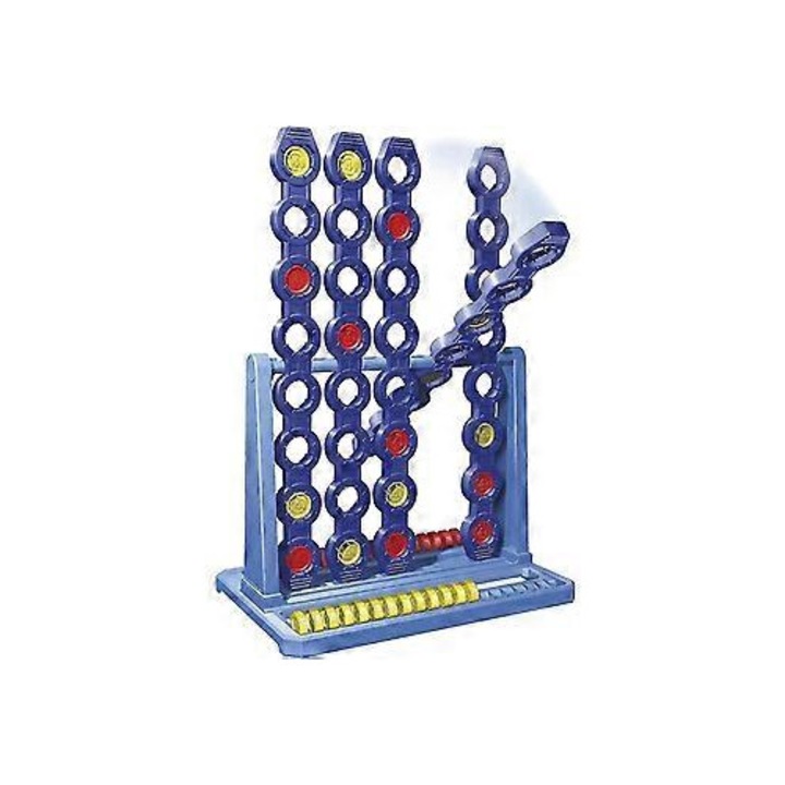 Társasjáték, Connect 4 Spin, stratégia, nehéz korongok, többszínű, 8+ éves gyermekeknek