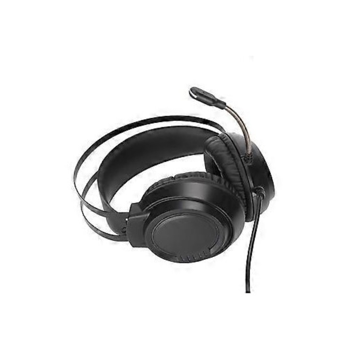 Gaming fejhallgató 7.1 virtuális térhangzással, RGB, rózsaszín, 50mm, 2m