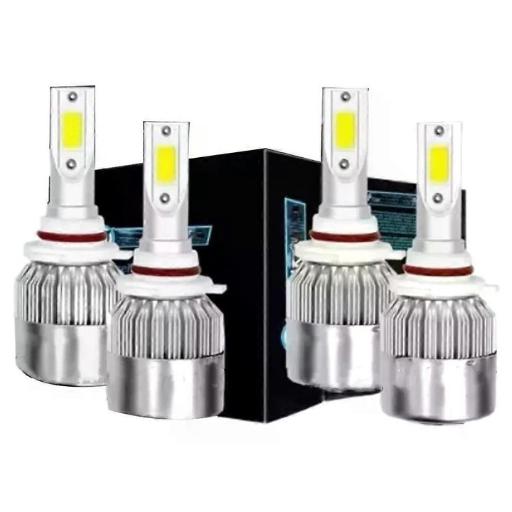 LED fényszórókészlet 9005 9006 Jeep Grand Cherokee 2005-2010-hez, kék, 4 db