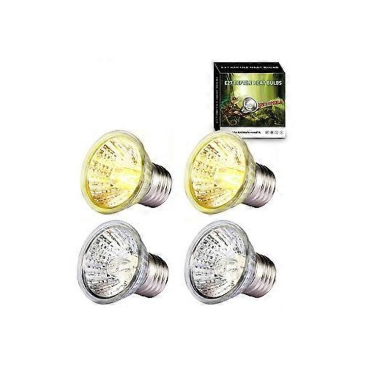 Bec lampa incalzire reptile 2W LED rosu 47x65mm