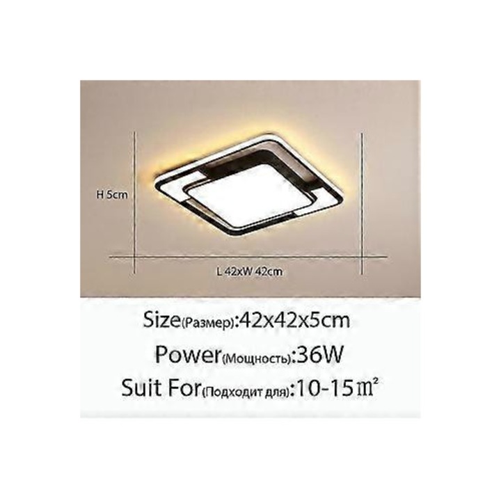 LED mennyezeti lámpa, 3 forrás, ezüst, 2758-Chrome, 90-260V