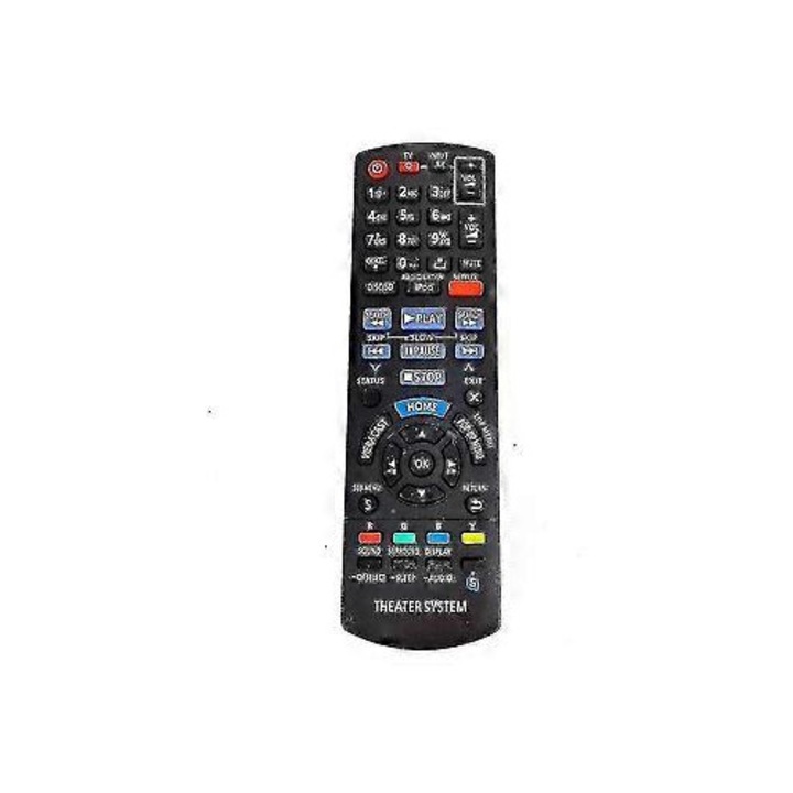 Távirányító csere Panasonic N2QAYB000632 fekete házimozi rendszerhez