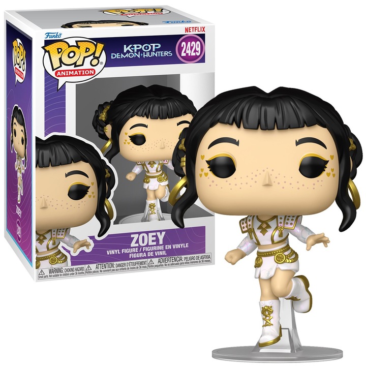 Figurina Funko POP K-POP Demon Hunters Zoey vinil 10x10x15cm