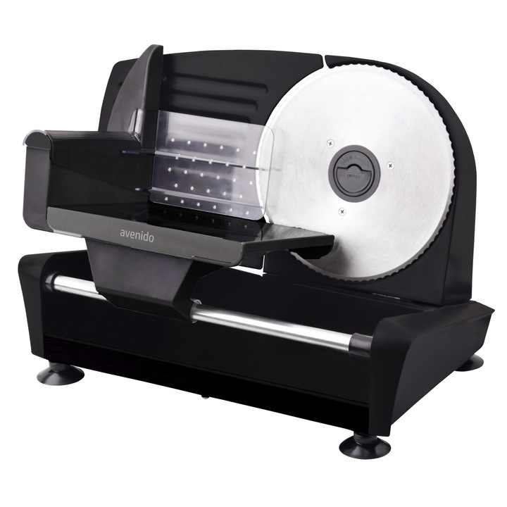 Feliator alimente Avenido AV4707, 150W, carcasa metal, cutit otel inoxidabil, feliere 0-15mm, picioare antiderapante, negru