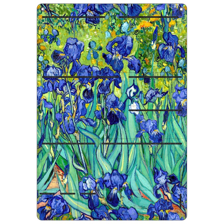 Bertoni Irises filc fali rendszerező, 45x65cm, antracit, 8 zseb