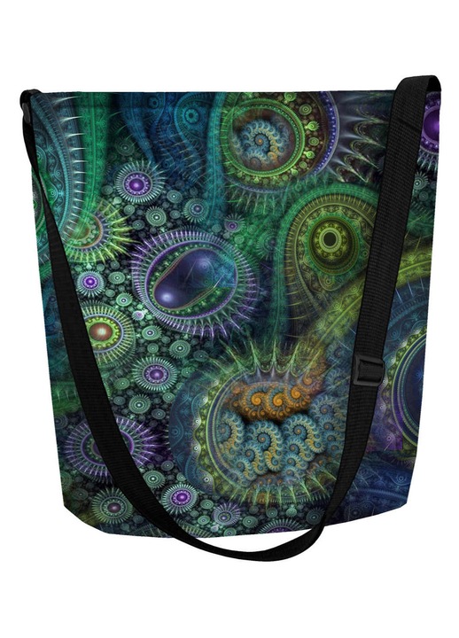 Bertoni Funky női táska, szürke filc, Nirvana modell, 30x25cm