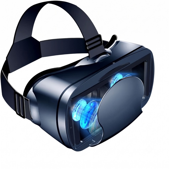 Ochelari VR 3D reglabili, HD, cu protectie pentru ochi, compatibili cu telefoane Android 5-7 inch