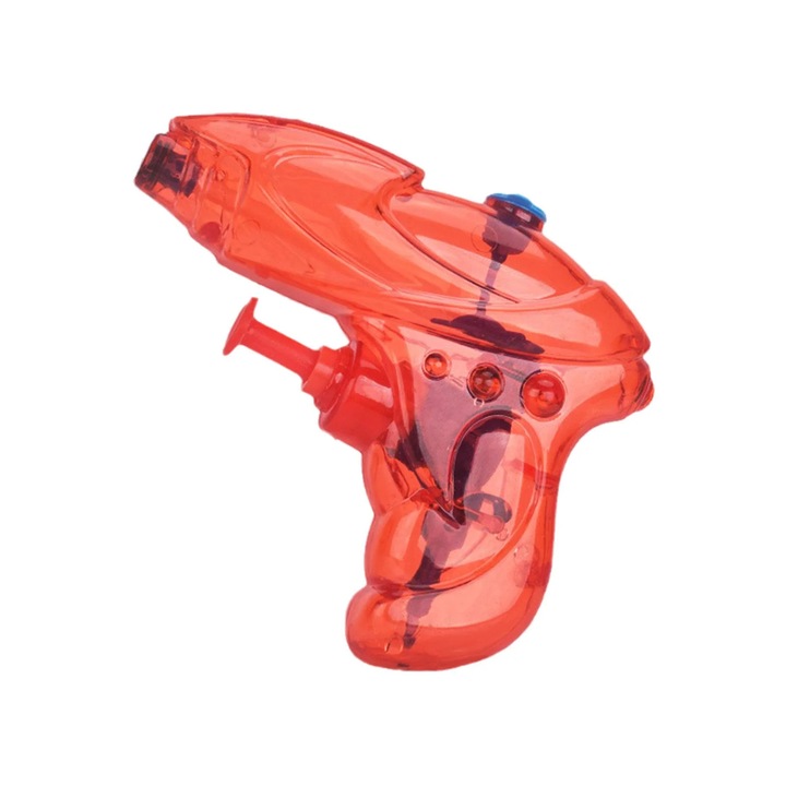 Pistol de apa mini pentru copii, plastic, multicolor, 8.5x7cm