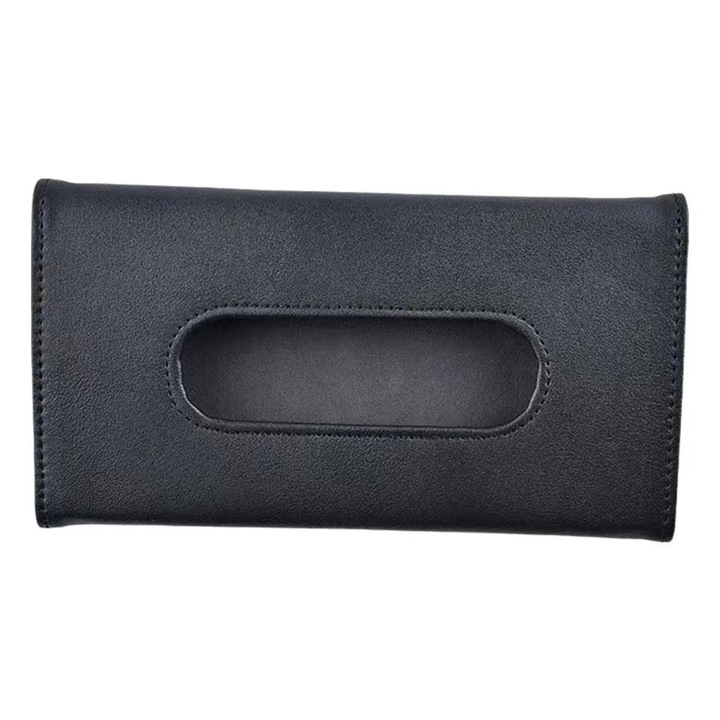 Suport servetele auto YANYXR piele PU negru roz albastru 23.5x13cm
