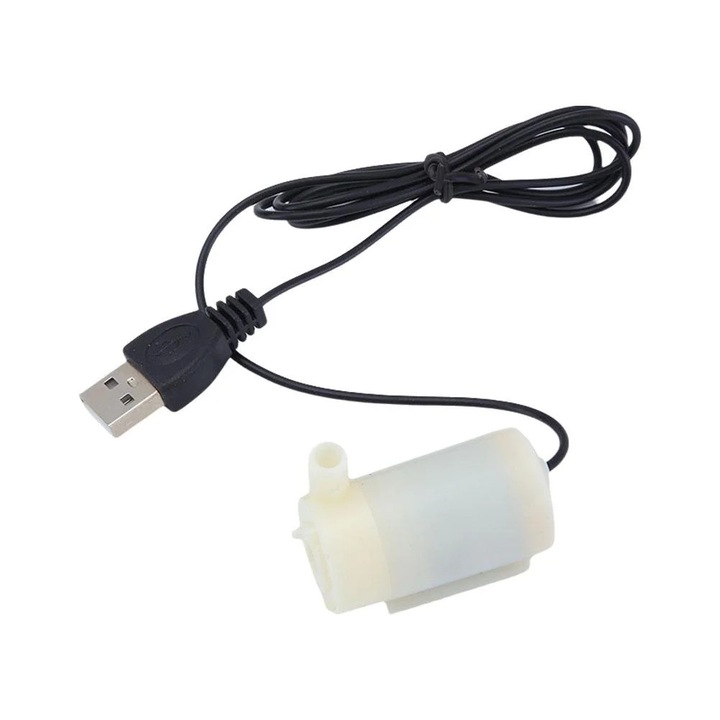 Mikro USB merülő szivattyú 300cm 3L/perc 100cm átlátszó cső