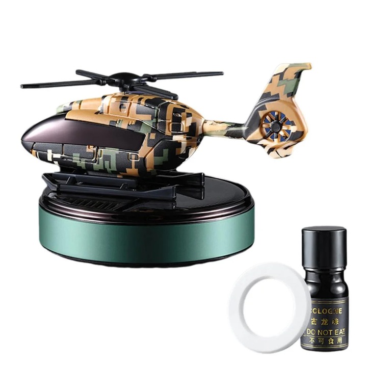 Odorizant auto YANYXR model elicopter, camuflaj, solar, parfum de lunga durata