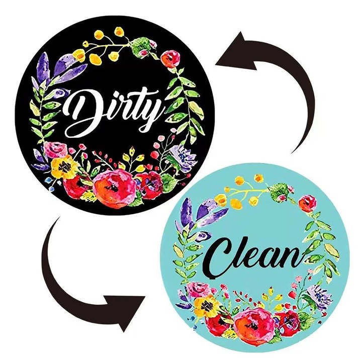 Magnet decorativ YANYXR, set 5 piese, acrilic, multicolor, 10x15cm