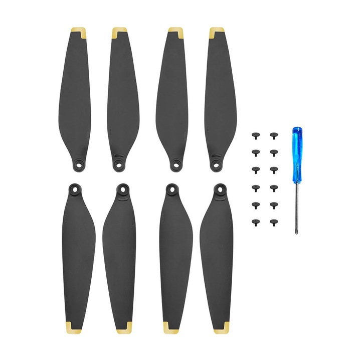 Перка за дрон YANYXR Mini 3 Pro, оранжево-златисто-сребриста, 6x3 инча, комплект от 2 чифта