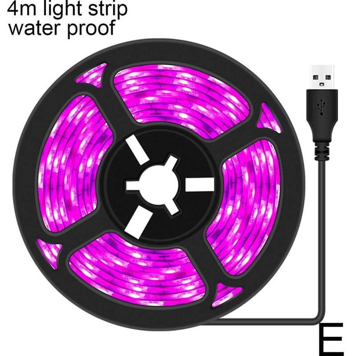 YANYXR LED szalag növénytermesztéshez, USB 5V, teljes spektrum, 0.5-5m, többszínű