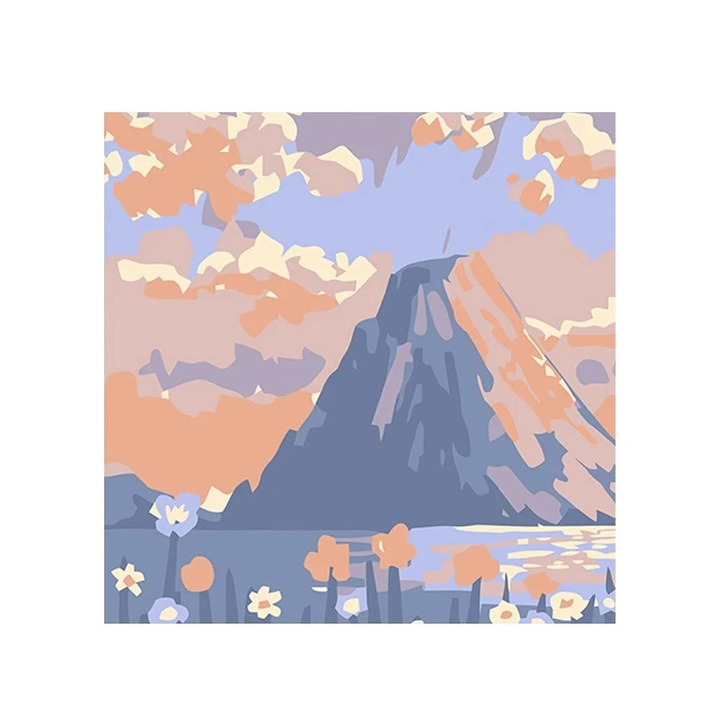 YANYXR digitális tájkép, színes, 20x20cm