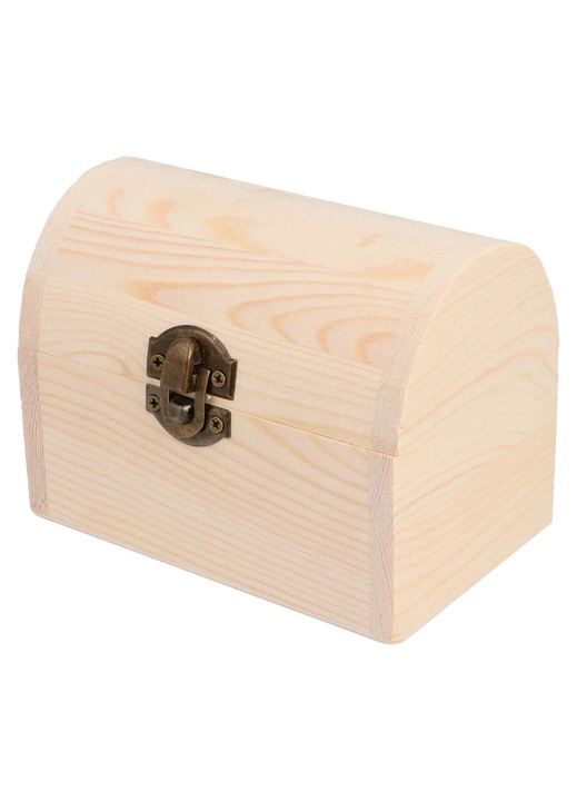 YANYXR fa ékszerdoboz 12x8.5x7.4cm retro zárral
