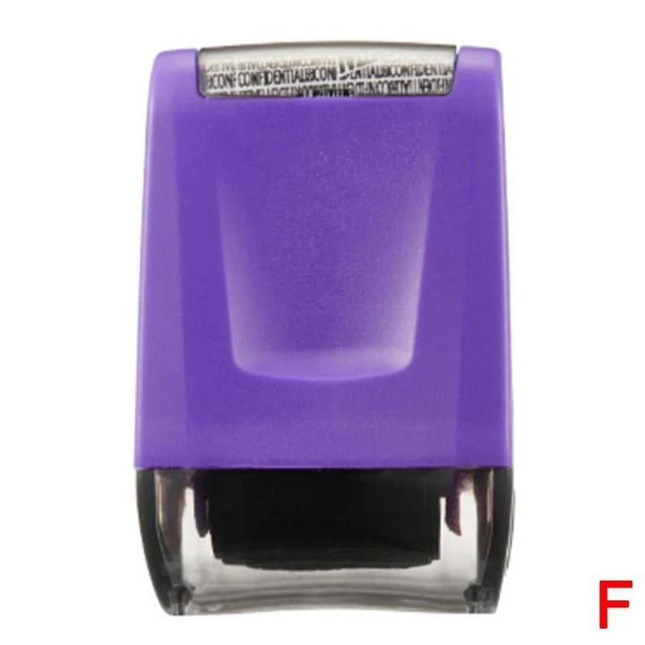 Stampila cu roller pentru protectia identitatii YANYXR, plastic, 10x3cm