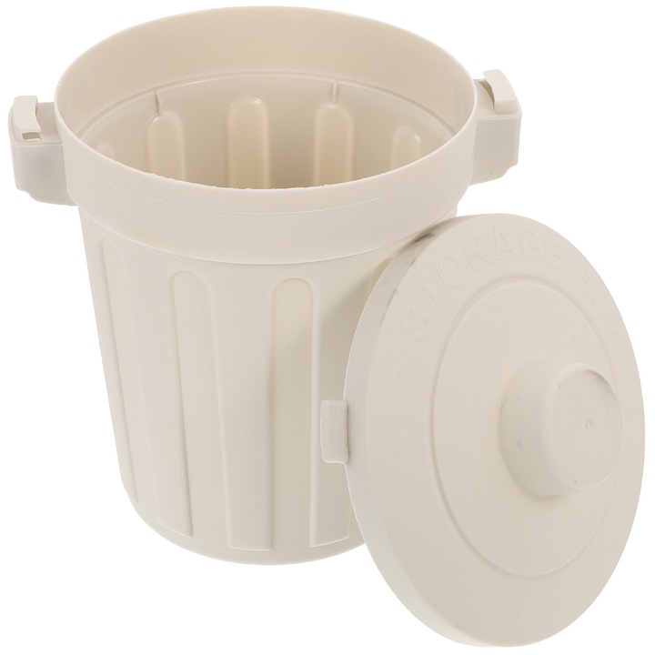 Cos gunoi birou YANYXR plastic gri 18x16x13cm multifunctional