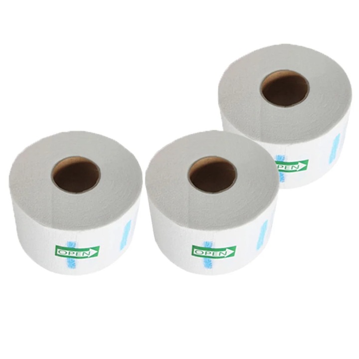Комплект от 3 бели еластични хартиени ленти за врат YANYXR 10.5x10.5x6.5cm