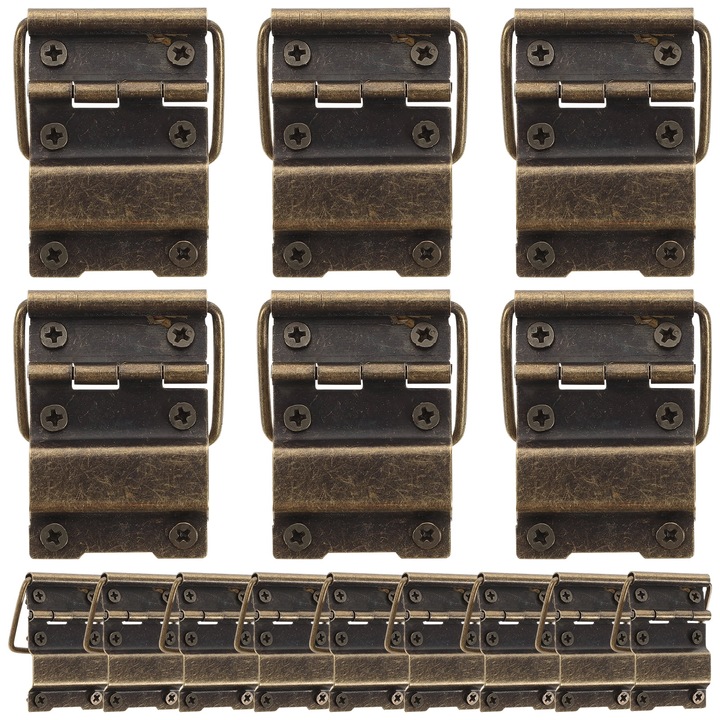 Balamale mini YANYXR din fier, retro, 4.4x3.4x0.5cm