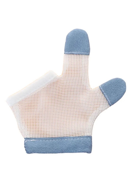 Manusi copii YANYXR, protectie nylon, albastru deschis-alb, L, set 2 buc