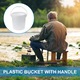 Galeata plastic YANYXR alb 27x27x26cm 10L portabila
