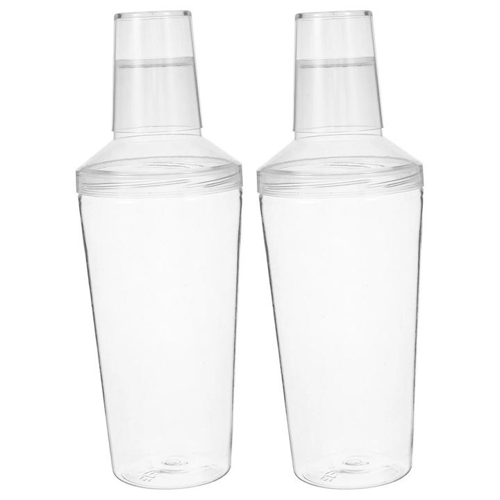 Комплект 2 шейкъра за коктейли YANYXR прозрачни 23x8x6cm 500ml