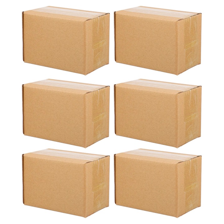 Cutii carton YANYXR 13x9x8cm, set 20 buc, maro kraft, reciclabile