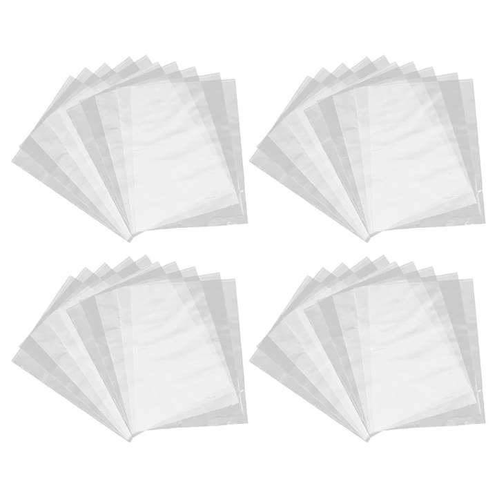 Set 100 pungi termoizolante transparente PVC 24x16cm YANYXR