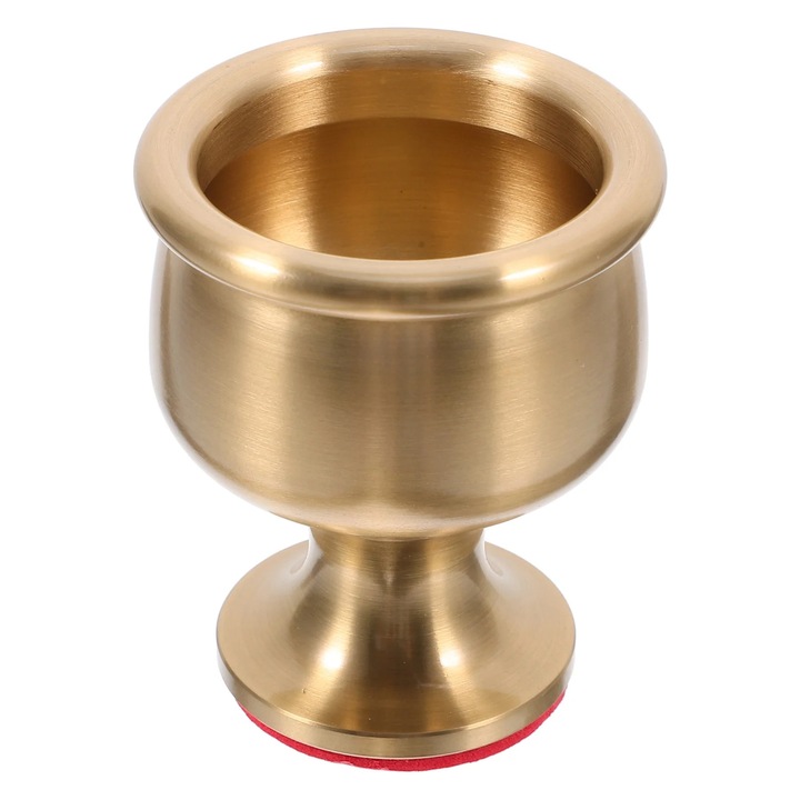 Pahar din alama YANYXR auriu 5.5x4.5x4.5cm