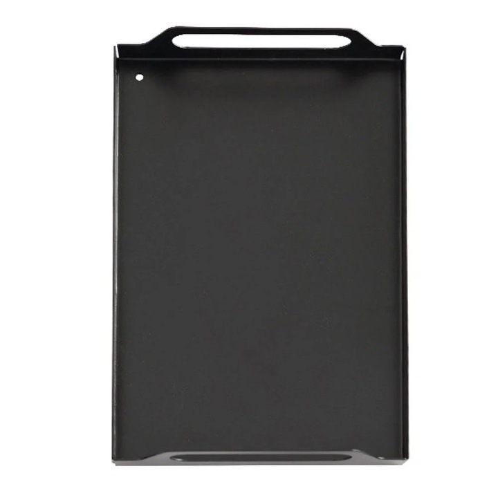Platou dreptunghiular YANYXR, fier, 30x20x5.4cm, negru