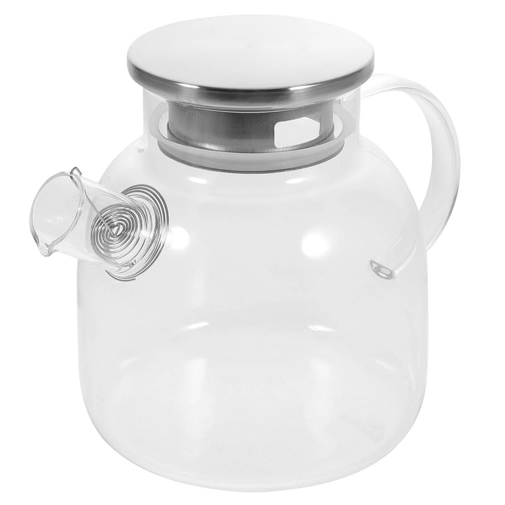 YANYXR üveg teáskanna 1500ml elegáns átlátszó 15x14x8cm