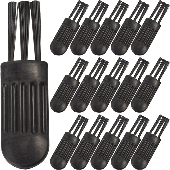 Perie curatare YANYXR pentru aparat de ras, negru, 3.1x1.0x0.2cm, set 100 bucati