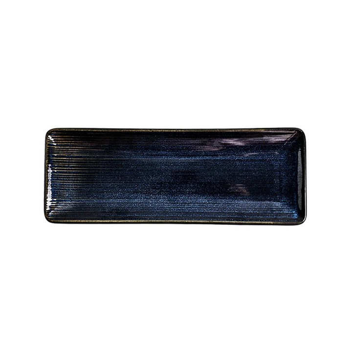 Platou ceramic sushi YANYXR albastru 27.3x10x2.3cm