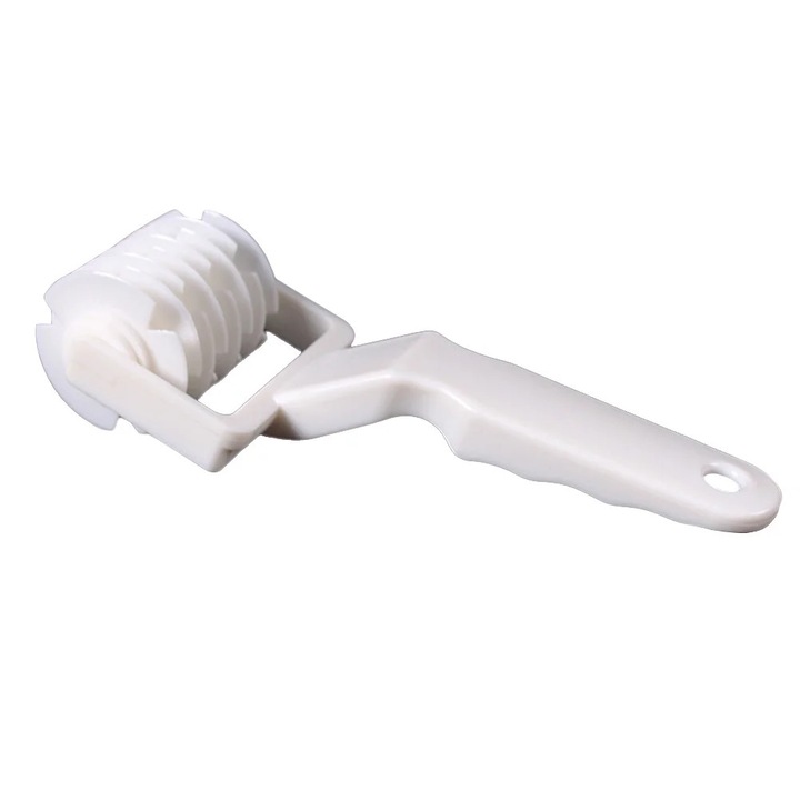 Rulou pentru aluat YANYXR, plastic, alb, 19x6.8cm
