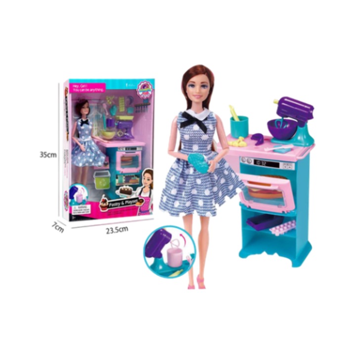 Set Bucatarie de Jucarie, Accesorii Complete, Rol Play, Idee Cadou Fetite 3+ Ani