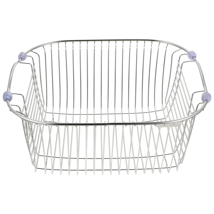YANYXR rozsdamentes acél szűrőkosár 30x28x14cm ezüst színű mosogatóhoz és zöldségekhez